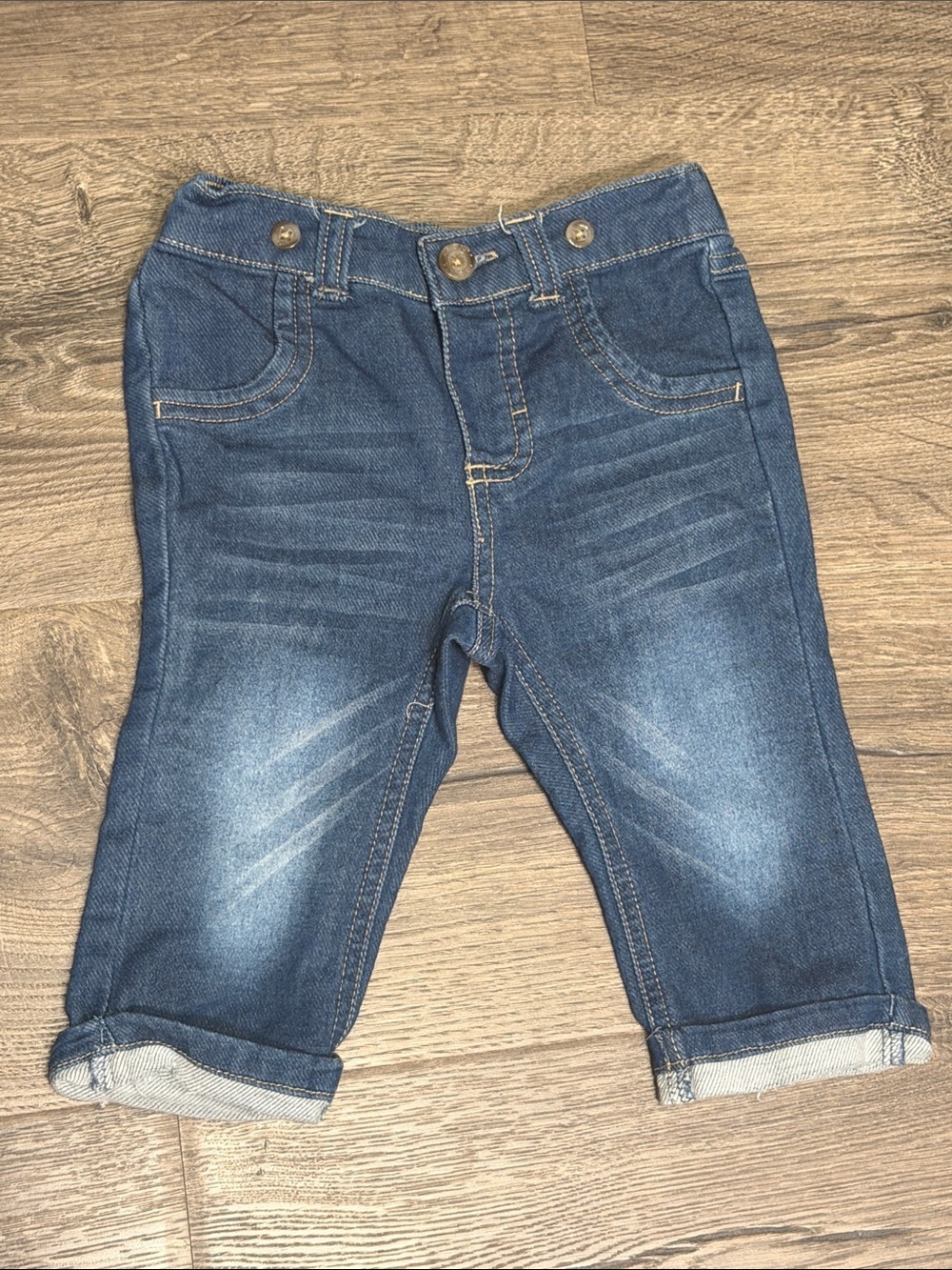 Baby 6/9 month soft denim pants